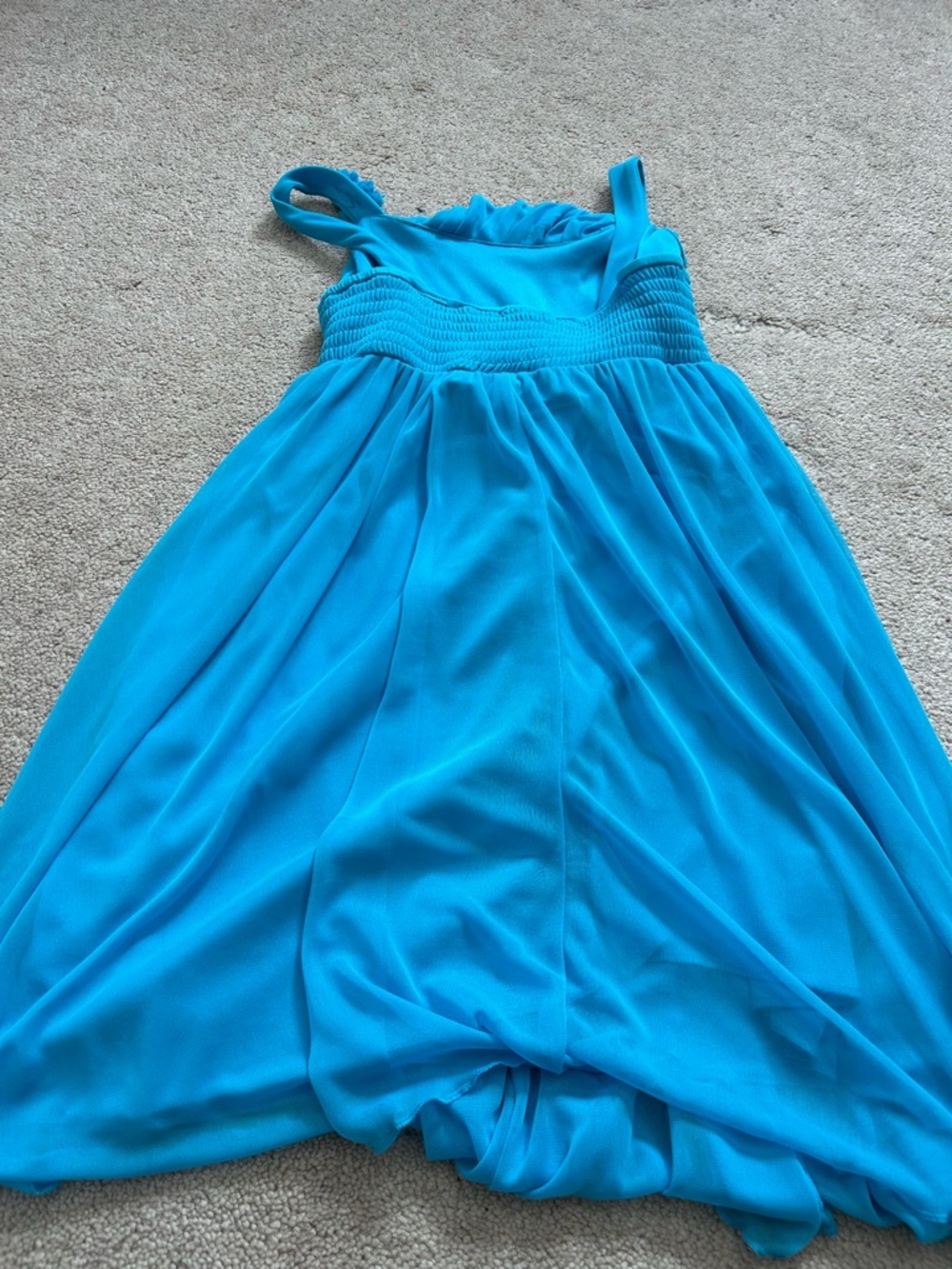 Jenny & Me Chiffon Blue Size 14 Sleeveless Formal Dress - Picture 2 of 6